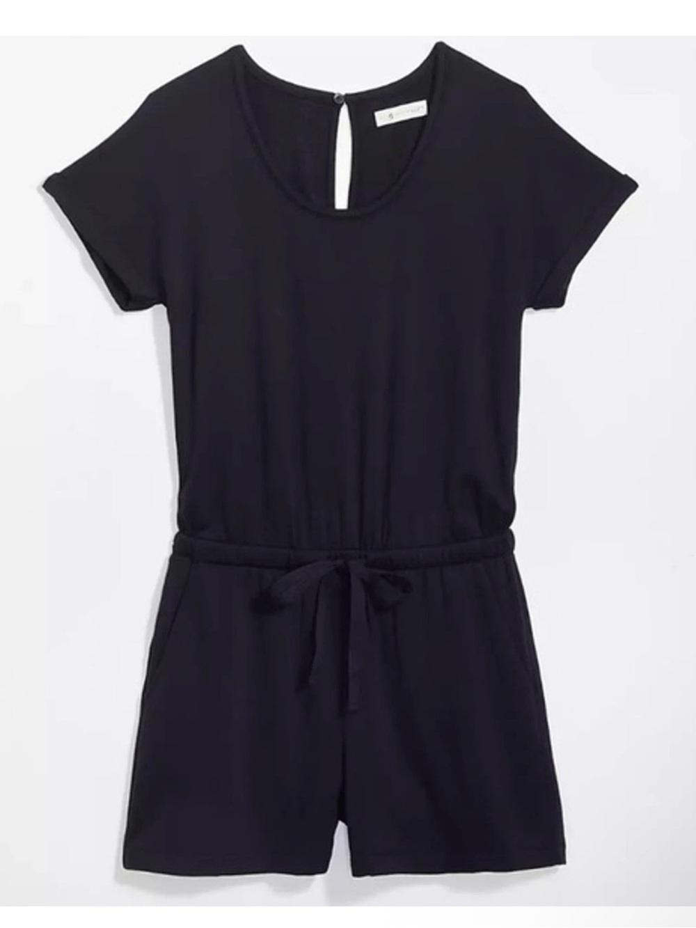 Lou and Grey for LOFT New w/o Tags SignatureSoft Black Knit Romper Small